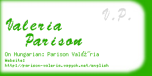 valeria parison business card